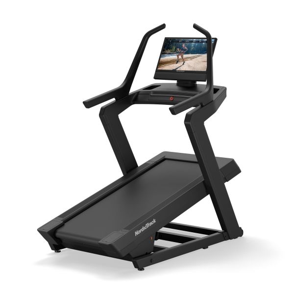NordicTrack X24 Treadmill with 40% incline, 24" touchscreen, and advanced fitness features for intense workouts.