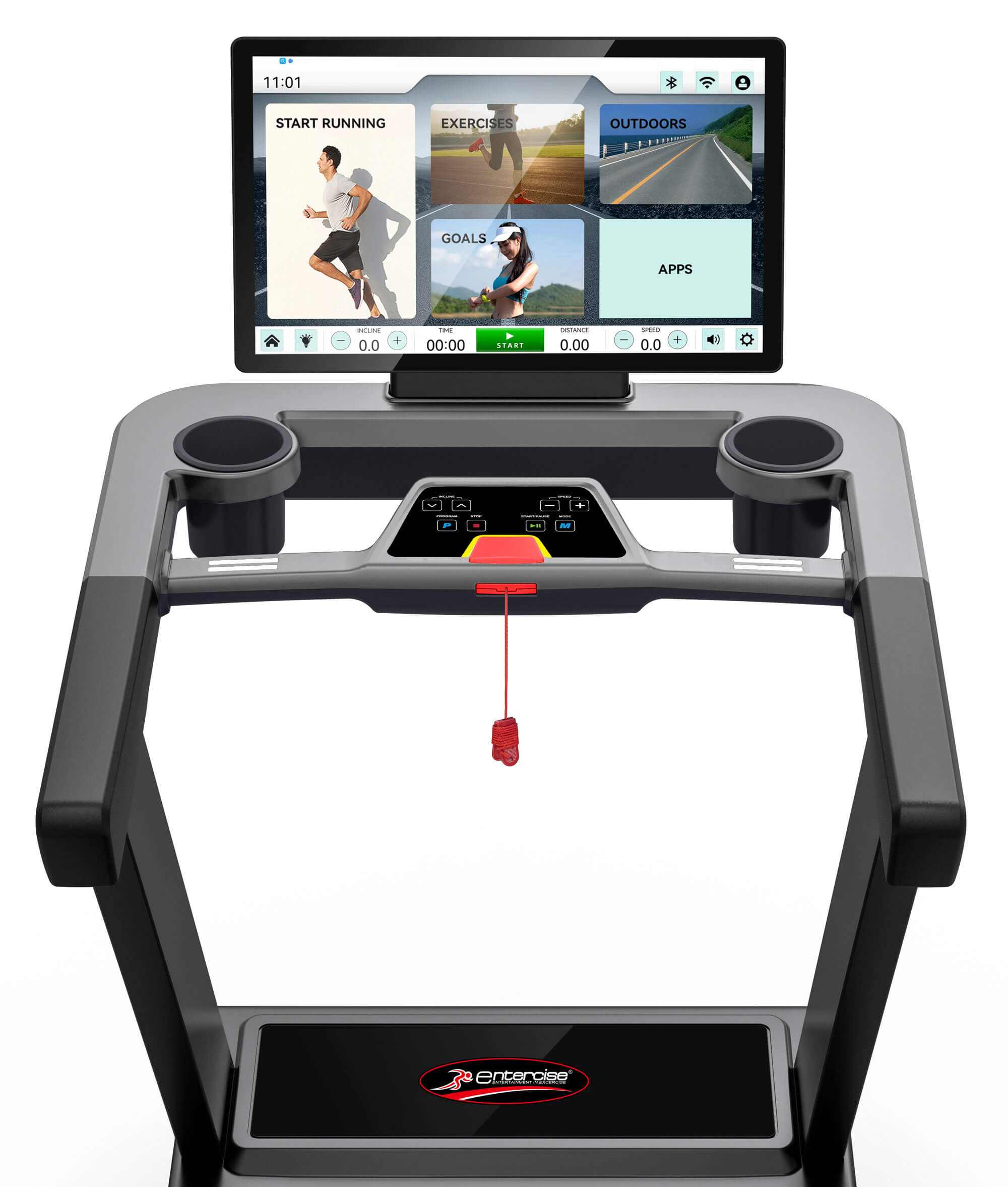 Entercise 6830TA commercial treadmill with touch screenEntercise