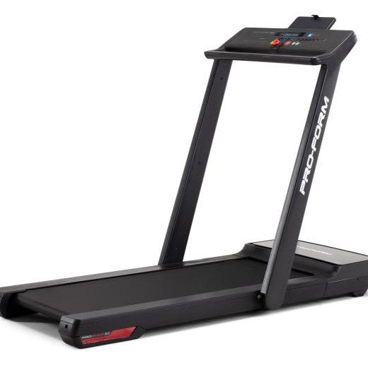 ProForm City L6 compact foldable treadmill with iFIT Bluetooth connectivity and 5-inch display for home workouts