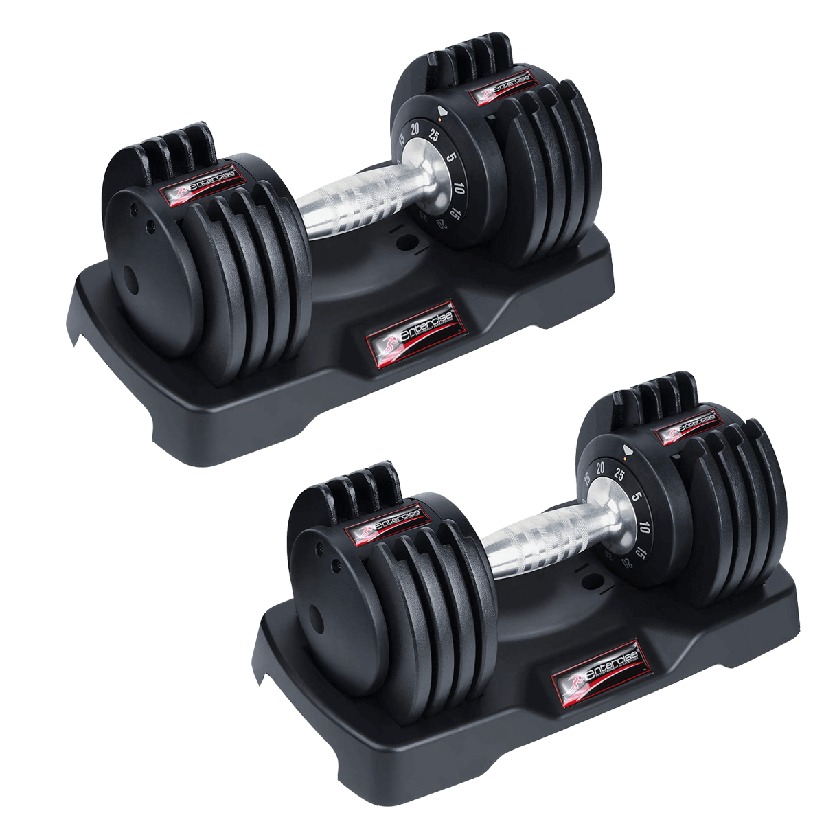 Adjustable Dumbbells – 25LBS Pair for Versatile Home Workout Gym