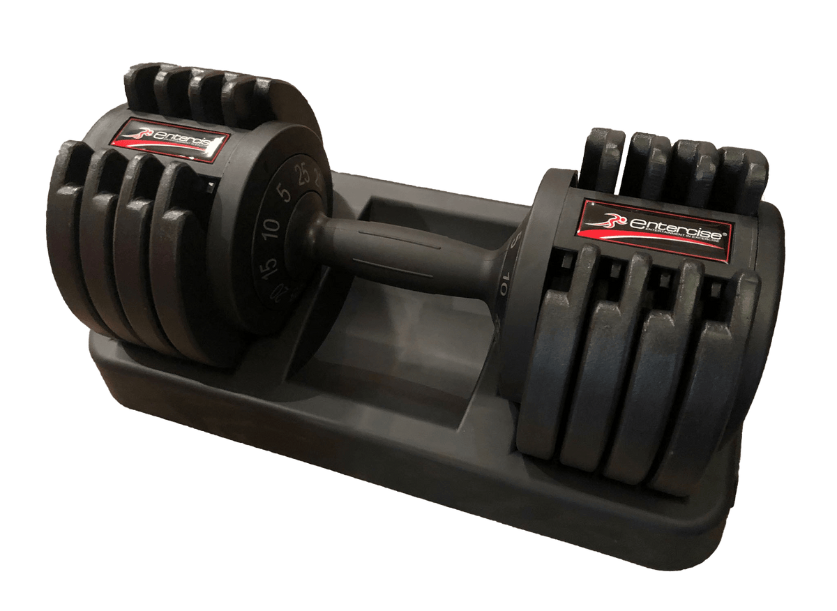Single Weight Adjustable Dumbbells - Entercise 25KGS Single Weight for Home Gym
