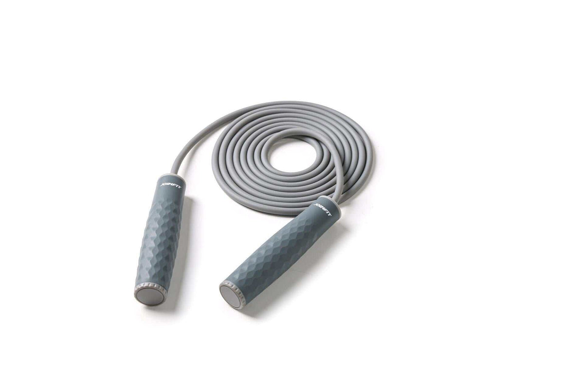 JOINFIT Grey Weighted Handle Jump Rope - Adjustable, Portable & Durable