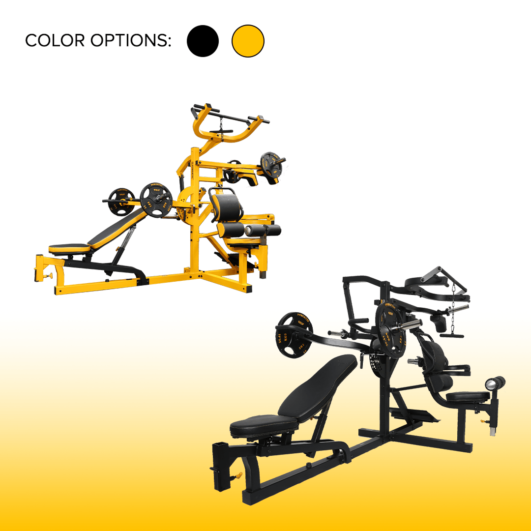 Powertec Multisystem MS20 compact leg sled and MultiGym  equipment