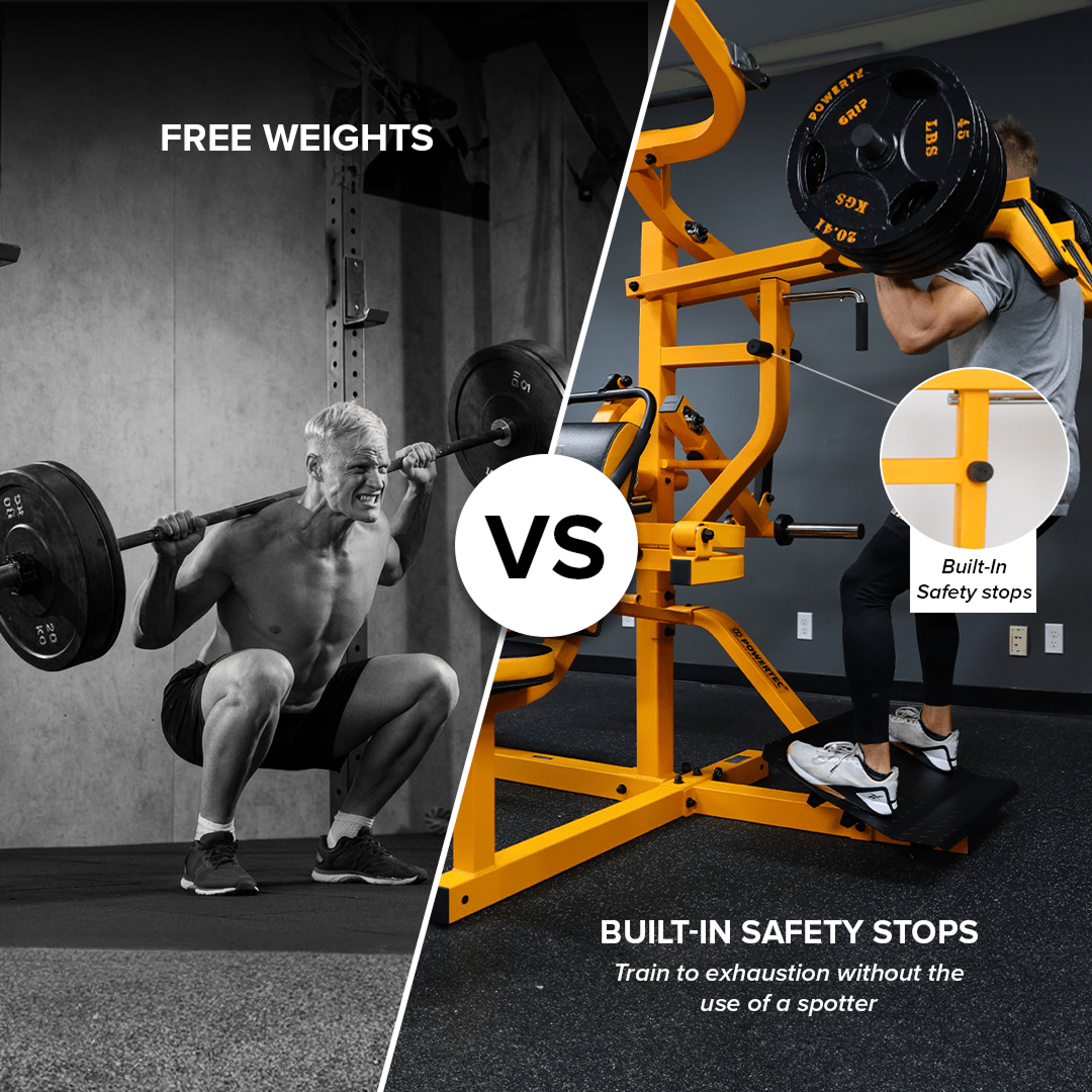 Powertec Multisystem MS20 compact leg sled and MultiGym  equipment