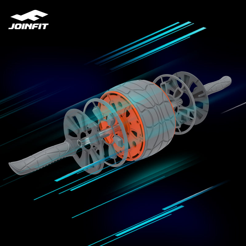 عجلة البطن JOINFIT باللون الرمادي/الأزرق